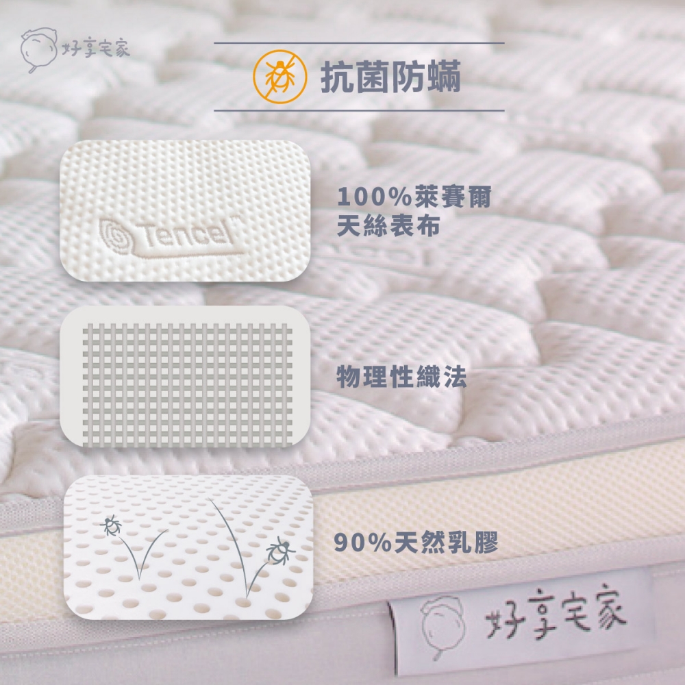 台灣床墊品牌-抗菌防螨
